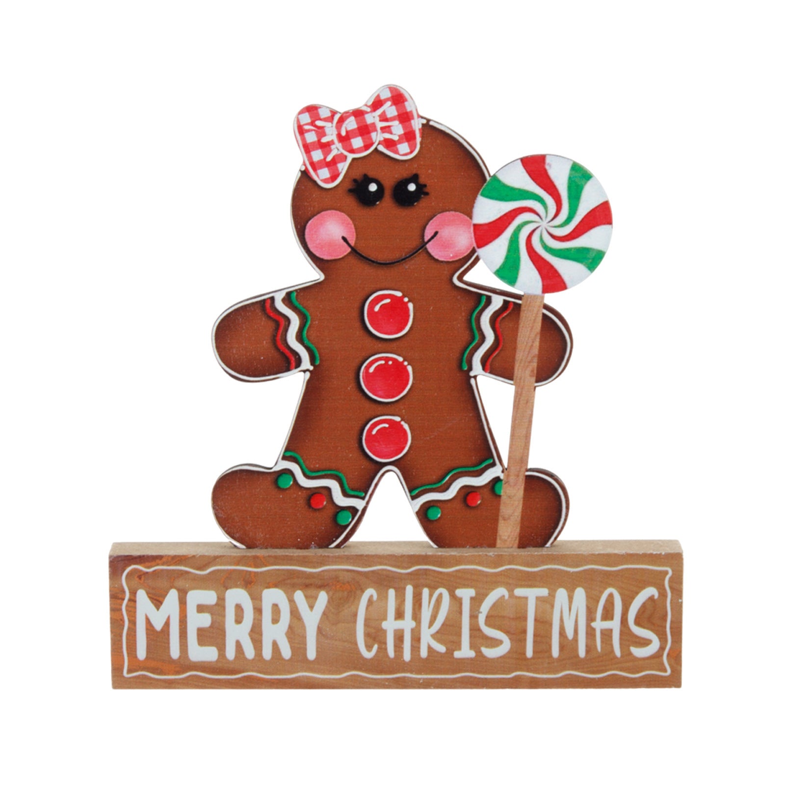 Christmas Decorations Desktop Decorations Christmas Gingerbread Man Biscuit Man Christmas Wooden Ornaments
