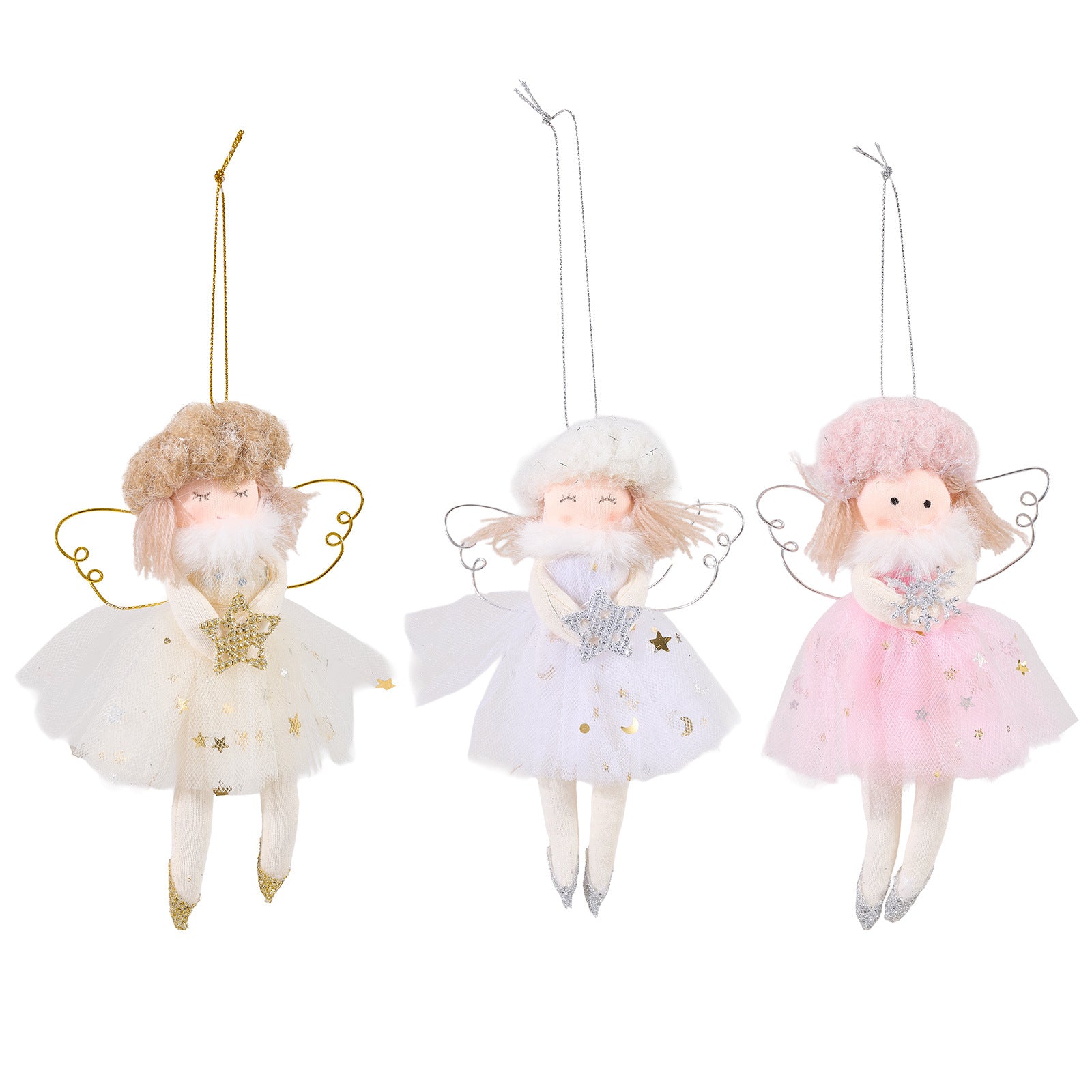 Christmas Decoration Pink Angel Pendant
