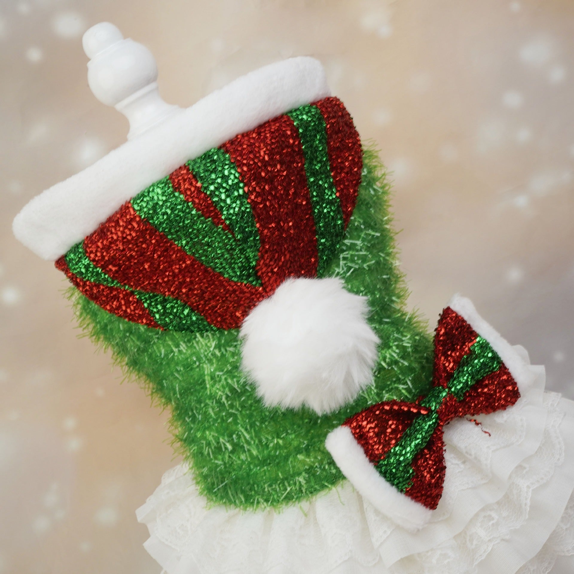 Christmas Cross border Pet Dog Clothes Christmas Party Holiday Atmosphere Hooded Cake Skirt