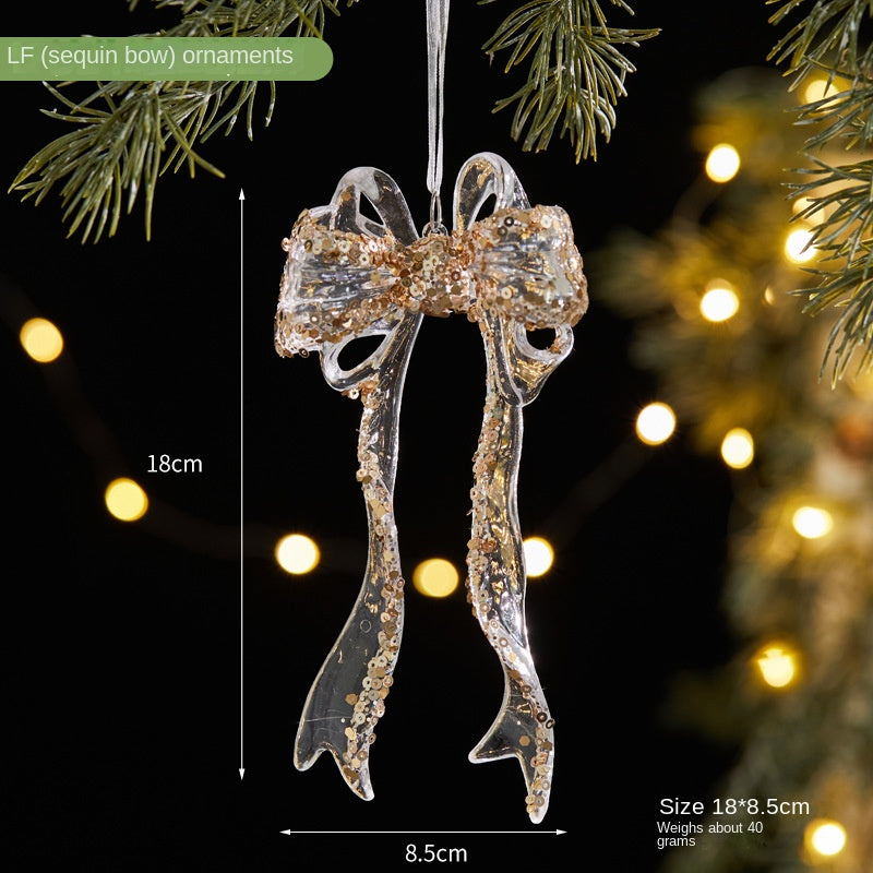 Christmas Decoration Ornaments with Sequins for Christmas TreeWindow Display and Scene Decoration